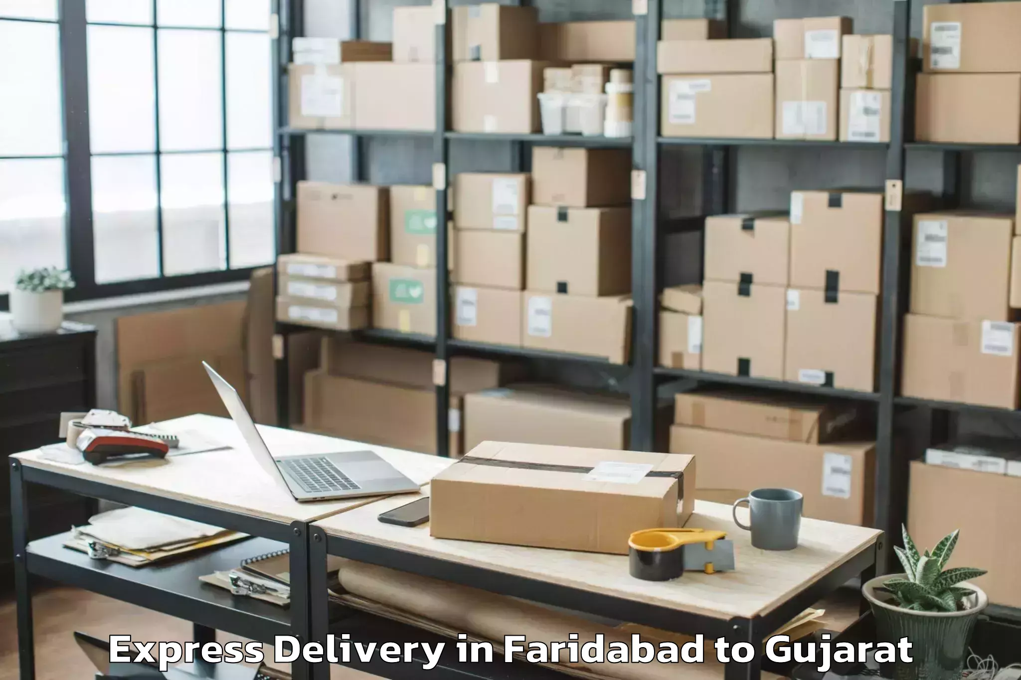 Discover Faridabad to Padra Express Delivery